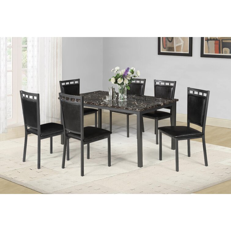 6 seater marble dining table hot sale